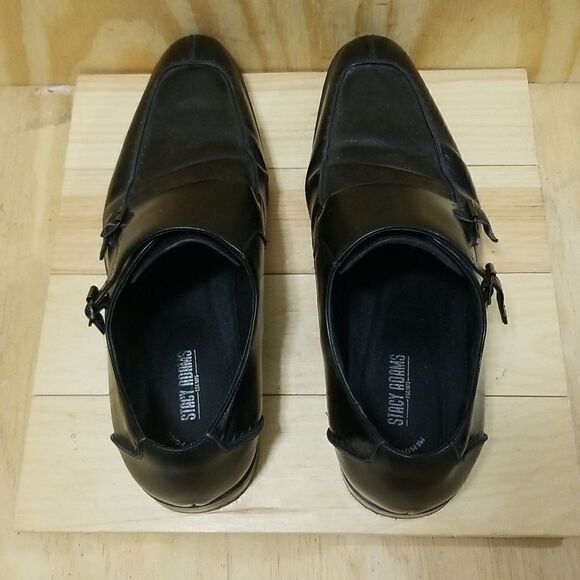 Stacy Adams "Gordon" Double Monk Strap Loafers Mens size 14 - Picture 6 of 9